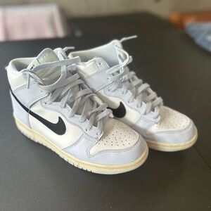 Nike High-Top Sneakers in White and Black